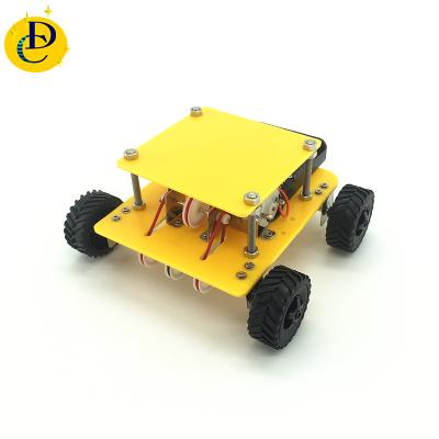 China Plastic Self Assembly Learning DIY Kit Make Robot Kids Education Robot Kit for sale