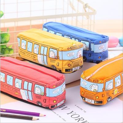 China Schools & Offices Line Bus Polyester Pencil Bag for sale