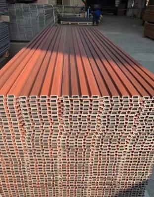 China Modern Factory Made Hot Sale Wpc Decking Composite Wall Cladding Superior Fluted Wall Panel for sale