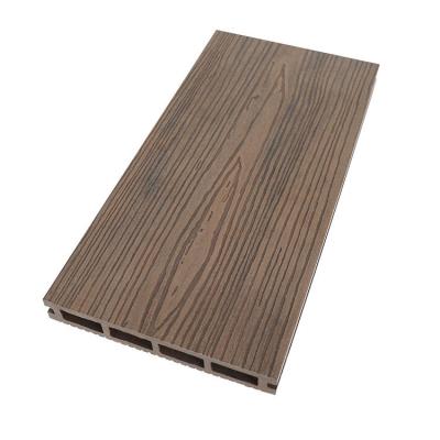 China Modern Easy To Assemble Wood Texture Waterproof WPC Wood Plastic Composite Terrace Decking Outdoor Boards for sale