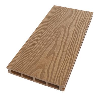 China Modern Factory Direct Supply Wpc Decking Board Wpc Composite Decking 3d Embossed Wpc Decking for sale