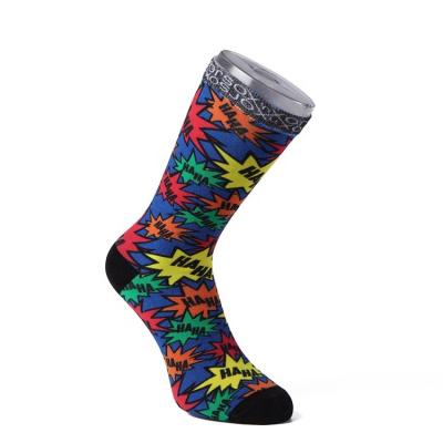 China Polyester Antibacterial Crew Sublimation Athletic Socks Custom Mens Sports Sock for sale