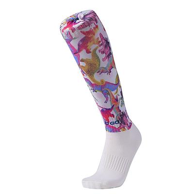 China Anti-slip high quality custom 3d printed high knee sublimation socks for sale