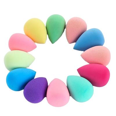 China High Quality Custom Logo Makeup Powder Puff Beauty Logo Makeup Egg Microfiber Hydrophilicity Non-latex Eco-friendly Vegan for sale