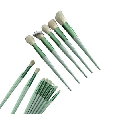 China Matcha Green 13 Pcs Free Samples Makeup Brush LY Professional Synthetic Hair Makeup Set Brush Vegan Cosmetics Brushes for sale