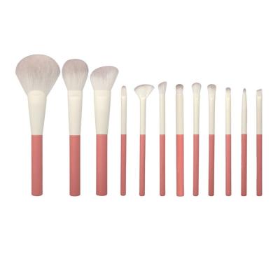 China Wholesale Cosmetic Brush Classic Style Wooden Handle Holiday Theme 12 Pcs Make Up Soft Puffy Bionic Makeup Brush Wool Fashion Makeup Brush for sale