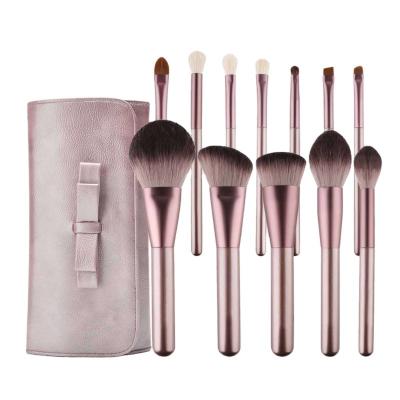 China Best Face Cosmetic Wooden Powder Purple Grape Brush Seller Buy Vegan Synthetic Foundation Brushes Set Brush 12 Pcs Full Makeup Cosmetic for sale