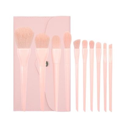 China Professional Cosmetic Brush 8 Pcs/10 Pcs Cosmetic Brushes Colorful Makeup Brush Set For Women for sale