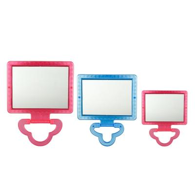 China Lit Manufacturers Wholesale High Definition Wall Mounted Beaded Square Mirror Advanced Square Beaded Mirror Makeup Mirror for sale