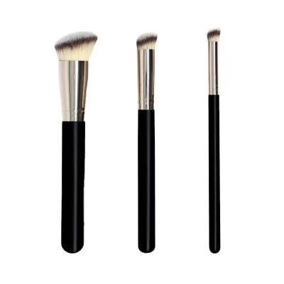 China Cosmetic Brush Facial Base Single Round Head Cosmetic Brush Angled Makeup Brush for sale