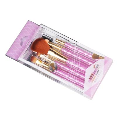 China High Quality Pink 5pcs Makeup Cosmetic Brush Pro Brushes Vegan Face Tool Base Powder Cosmetic Makeup Brushes for sale