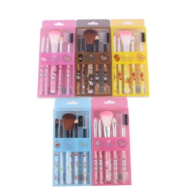 China 2021 Cosmetic Brush Fashionable Cute 5pcs Makeup Brush Set for sale