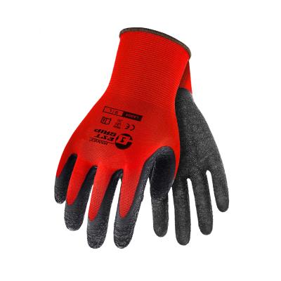 China Anti-smash Palm Coated Gloves Mechanic Working Gloves For Garden Work Non-slip Thicken Latex Safety Work Liner Gloves for sale