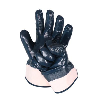 China Anti Abrasion Anti Cut Nitrile Protective Work Gloves Oil Proof Resistant Safety Welding Gloves Metal Electric Welding Gloves for sale