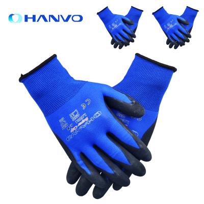 China Nitrile Anti-Slip Safety PU Coating Gloves Palm Coated Gloves Mechanic Working Gloves for sale