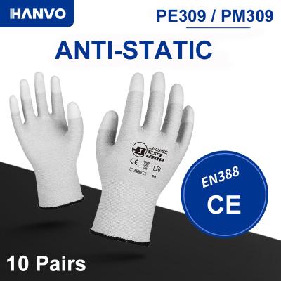 China ESD Safe Universal Computer PC Anti-Static Work Gloves Anti Electronic Skid For Anti Static Finger Protection Gloves for sale