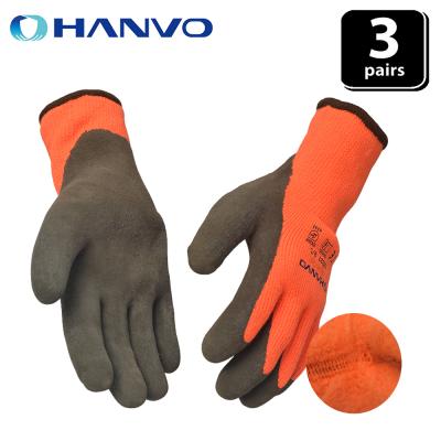 China Thicke Alkali Protective Gloves Comfortable Acid Non-slip Material Repair Plus Velvet Warm Winter Wear Gloves for sale