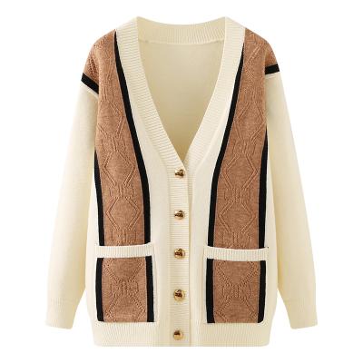 China 2021 New Wear Winter Loose Outer Jacket Breathable Elegant Ladies White Sweaters for sale