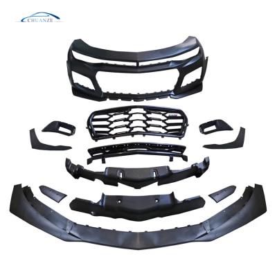 China BUMPER CAR BODY PARTS FOR CAMARO ZL1 FRONT BUMPER KITS 1LE AUTO TAIL LIP BODY KITS for sale