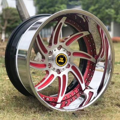 China JZ18 Aluminum Alloy Forged Off Road Wheel 17 18 19 20 21 22 Inch 6x139.7 Custom Color Luxury Car 2 Piece 3 Piece Deep Plate Rims for sale