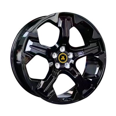 China Aluminum Alloy JZ51 Custom Forged 5 Hole Black Five Spoke 15 16 17 18 19 20 21 22 24 Inch 5x120 Passenger Car Wheel Rim Rinse for sale