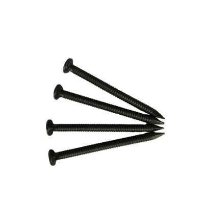 China Kindtrust Eco - Friendly Roof Tile Spare Parts Install Accessories Black Steel Nails Assembling Ral Wood Tapping Screws for sale