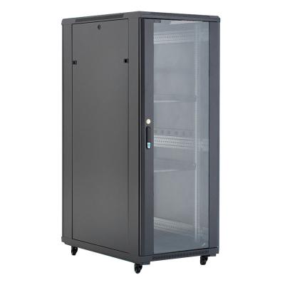 China SPCC Cold Rolled Steel Plate 1600*600*800mm Standard Server Rack Enclosure Cabinet With Locking Doors And Side Panels for sale