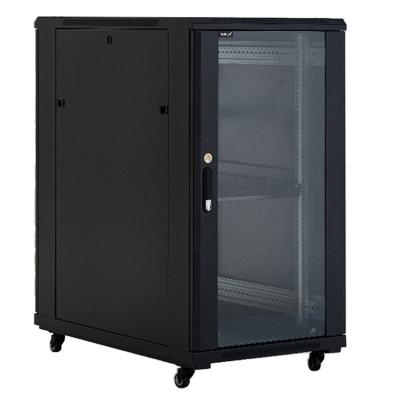 China SPCC Cold Rolled Steel Plate 22u Server Rack Cabinet Enclosure For Network Communication Equipment for sale