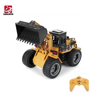 China 1:18 6 CH Kids RC Model 1520 Metal Engineering RC Huina Toy Remote Control Excavator for sale