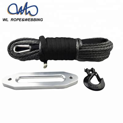 China SUV UTV ATV Synthetic 4x4 Winch Rope (WALL ROPE) with Hook Dice Sleeve Packed as Full Set for sale