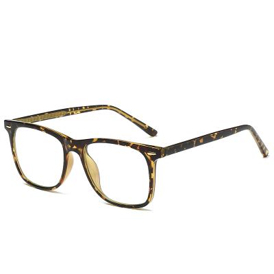 China Fashionable Anti-blue lightweight single frame European and American flat glass TR90 glasses men's and women's computer glass optical sight in stock 2024 for sale