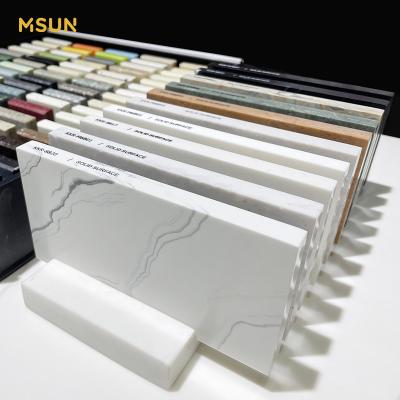 China Modern Customized Exterior Size Resin Stone Solid Acrylic Sheet Solid Exterior Panel for sale