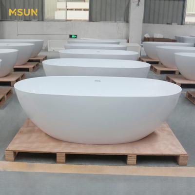 China Stone Freestanding Bathtubs Bathroom Tub Oval Stone for sale