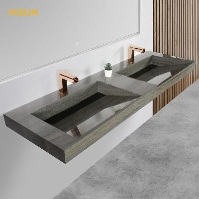 China Modern Custom Marble Texture Wall Double Hung Basin Solid Surface Wash Outdoor Basin for sale