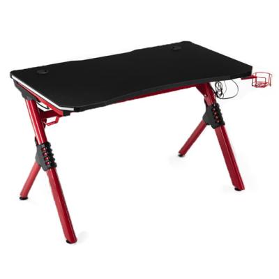 China Other Custom Gaming Desk With Revolving RGB Light On Table Two Sides for sale