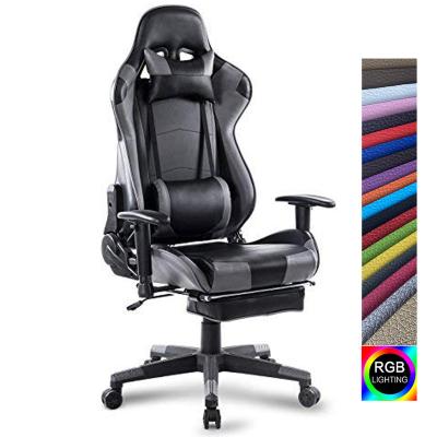 China Ergonomic (Height) Adjustable Gaming Chair Swivel Chair With Footrest For Game Room for sale