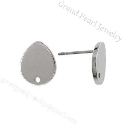 China Fashion Precious Earrings Grade Cheap Precious Metal Rhodium Silver Plated Drop Earrings For Women for sale