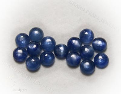 China - Kyanite - 6mm round cabochon, loose gemstone for sale