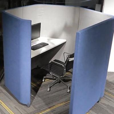 China Office modern soundproof single cabicle office workstation private partition for sale for sale