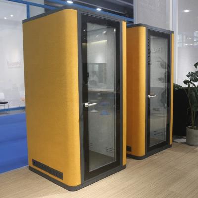 China Modern Top Fabric Office Privacy Pods Meeting Booth Sound Proof Booth for sale