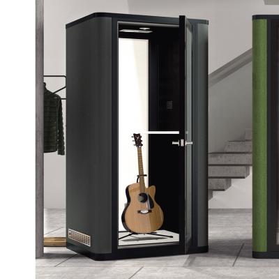 China Superior Portable Easy Installation Private Glass Fabric Mobile Vocal Soundproof Music Studio Acoustic Booth Whlesale for sale