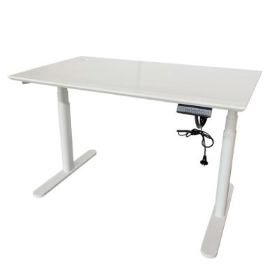 China Internet Cafe Steel Frame Gaming Desktop White Adjustable Physical Channels Table (Height) for sale