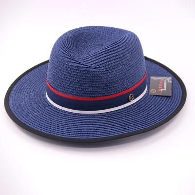 China New Character Design Summer Beach Brim Colorful Panama Sun Straw Hat Wide Sun Visor Floppy Straw Hat for sale