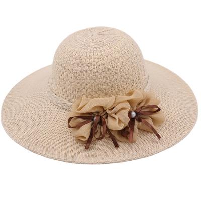 China 2021 New Summer Character Top Hat Sunscreen Breathable Beach Hat Outdoor Ladies Knitted Hat for sale