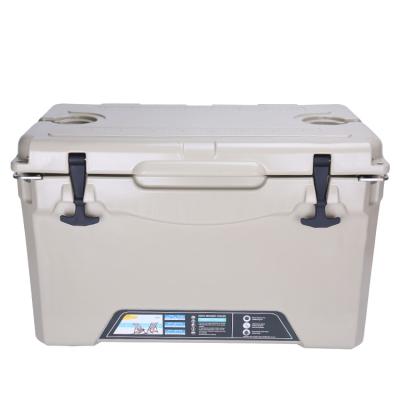 China GiNT 35QT Logo Ice Cooler Box Rotomolded Waterproof Custom Cool Boxes PU Foam Good Insulation Cooler Box for sale