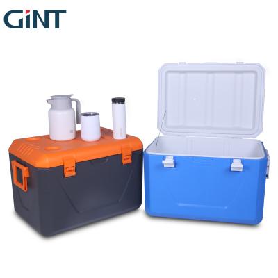 China Cooler Box GiNT 60L Fashion Design Ice Chest Christmas High Quality Holiday Ice Cooler Box for sale