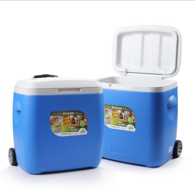 China 28L portable waterproof GINT rolled cooler box with wheels cusomzied hard cooler ice cooler for sale