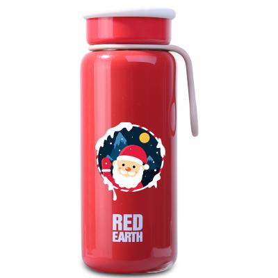 China Hot Selling Double Wall Tumbler Viable Small Size With Rubber Ring Christmas Gift Insulated Mini Milk Bottle for sale