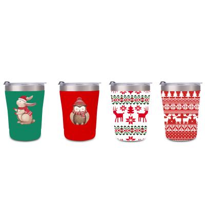 China Christmas Gift Disposable Multi Hot Disposable Double Wall Egg Vacuum Ice Tumbler Double Wall Color Insulated Whiskey Mug Reusable Logo Insulated Whiskey Mug for sale