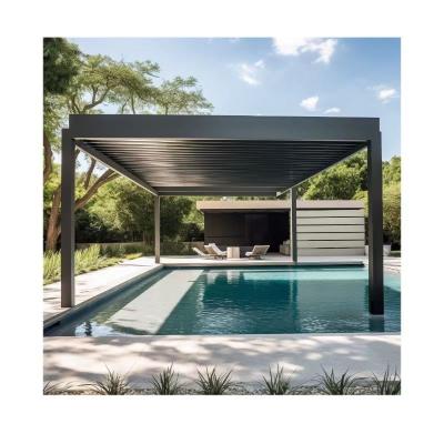 China Modern simplicity Aluminum Bioclimate Design Pergolas and gazebos Outdoor remote control Romantic roof electric pergolas for sale